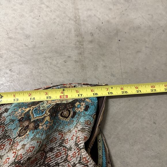 Notations Tiered Floral Boho Peasant Skirt Fairy 1X Paisley Y2K Earth Tones - Picture 6 of 9